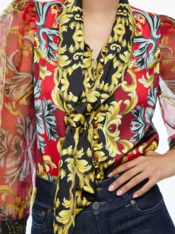 Brentley Tie Neck Blouse