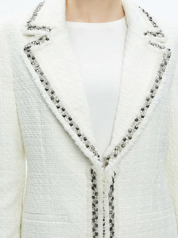 Bret Embellished Long Blazer