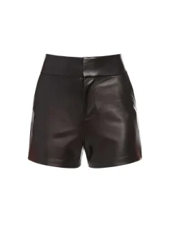 Cady High Waisted Leather Short