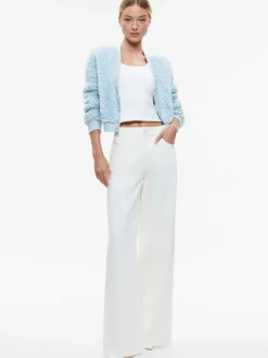 Casilda Faux Fur Cropped Cardigan