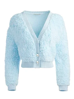Casilda Faux Fur Cropped Cardigan