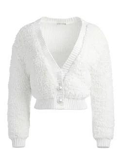 Casilda Faux Fur Cropped Cardigan