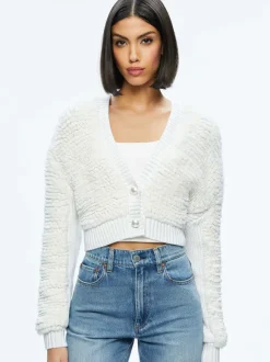 Casilda Faux Fur Cropped Cardigan