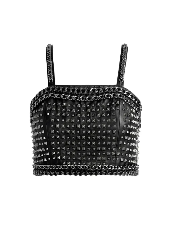 Ceresi Chain Strap Studded Top