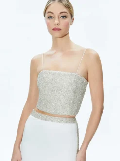 Ceresi Embellished Crop Top + Marilynn Embellished Maxi Skirt