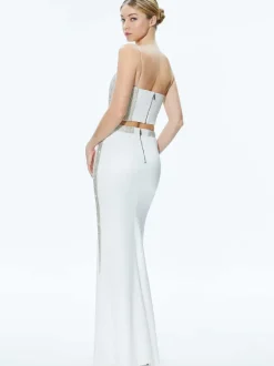 Ceresi Embellished Crop Top + Marilynn Embellished Maxi Skirt