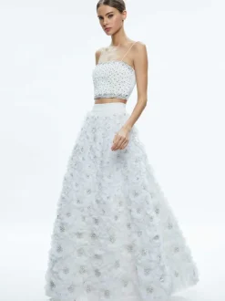 Ceresi Embellished Spaghetti Strap Top