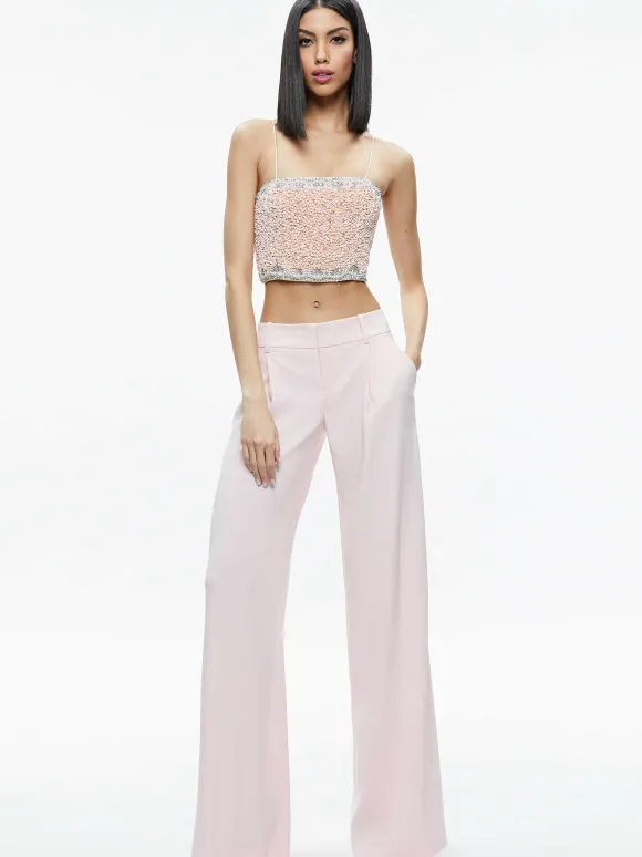 Ceresi Embellished Spaghetti Strap Top