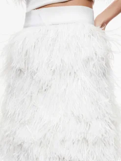 Ceresi Feather Top + Cina Feather Mini Skirt