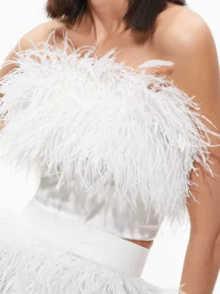 Ceresi Feather Top + Cina Feather Mini Skirt