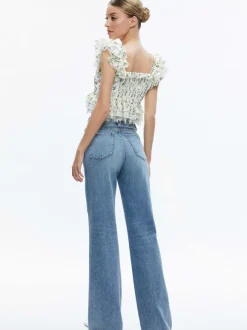 Charline Ruffle Cropped Top
