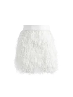 Cina Feather Mini Skirt