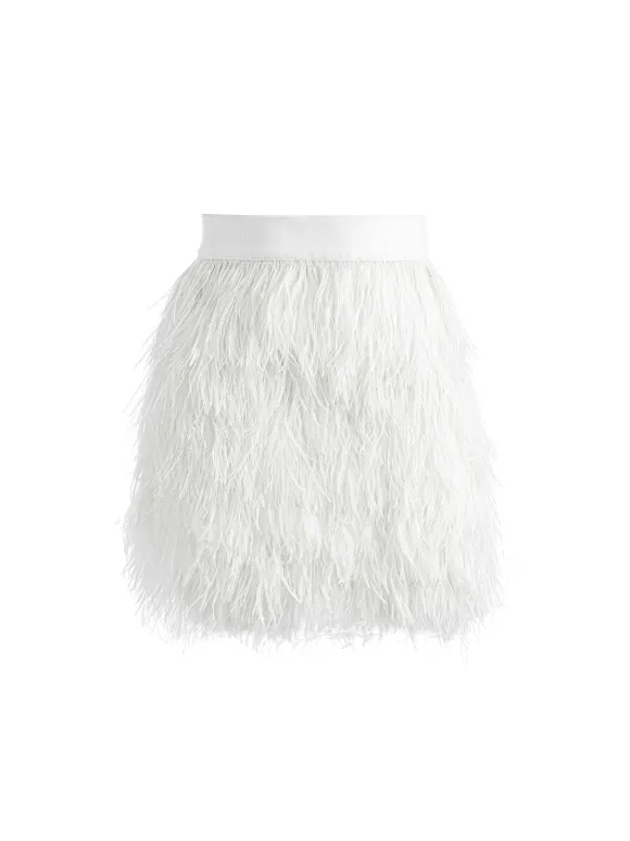 Cina Feather Mini Skirt