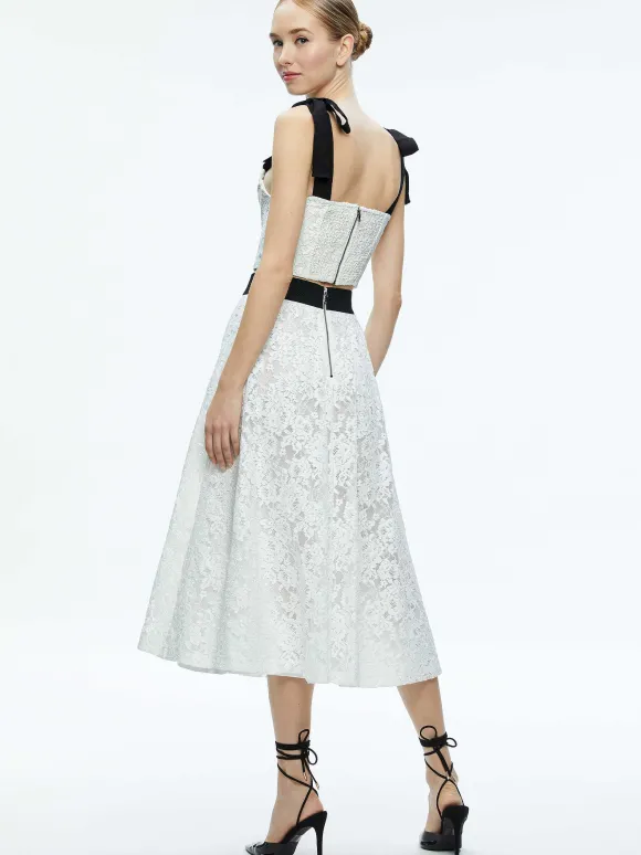 Clara Bow Strap Bustier Crop Top