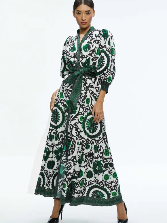 Cora Volume Tiered Shirt Dress