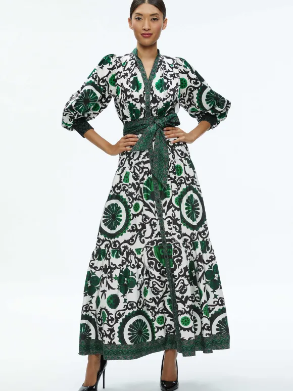 Cora Volume Tiered Shirt Dress
