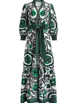 Cora Volume Tiered Shirt Dress