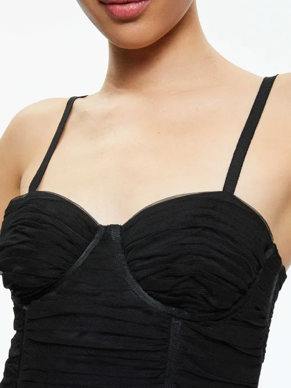 Damia Ruched Bustier Top