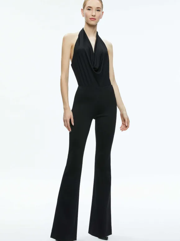 Dani Halter Deep Cowl Neck Bodysuit
