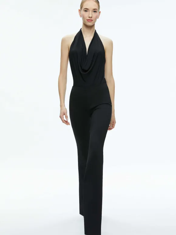 Dani Halter Deep Cowl Neck Bodysuit