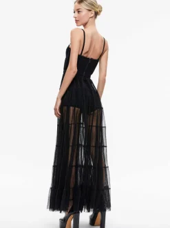 Deena Pleated Maxi Dress With Hot Pant
