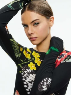 Delaina Long Sleeve Crop Top