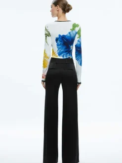 Delaina Long Sleeve Cropped Top