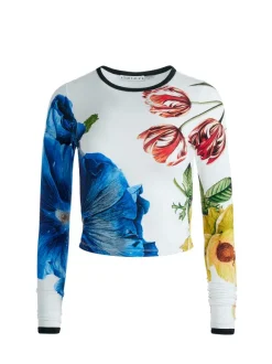 Delaina Long Sleeve Cropped Top