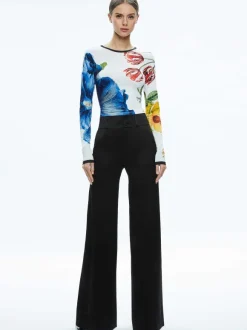 Delaina Long Sleeve Cropped Top