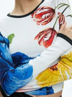 Delaina Long Sleeve Cropped Top