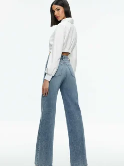 Della Cropped Vegan Leather Jacket