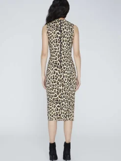 Delora Fitted Mock Neck Dress
