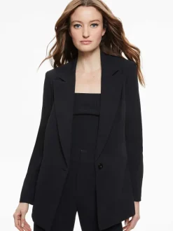 Denny Notch Collar Boyfriend Blazer