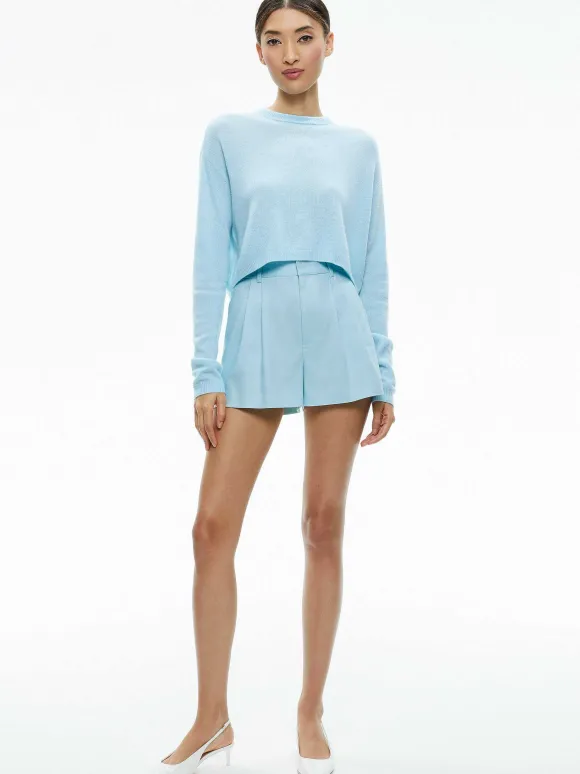 Denny Notch Collar Boyfriend Plazer + Conry Pleated Short