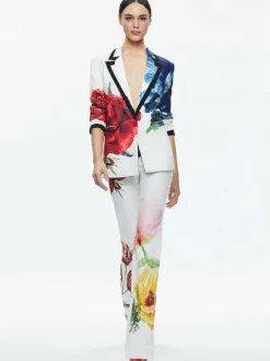 Denny Notch Collar Boyfriend Blazer + Livi Mid Rise Trouser