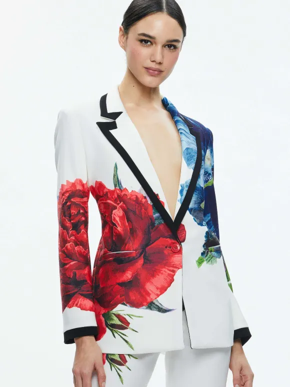Denny Notch Collar Boyfriend Blazer