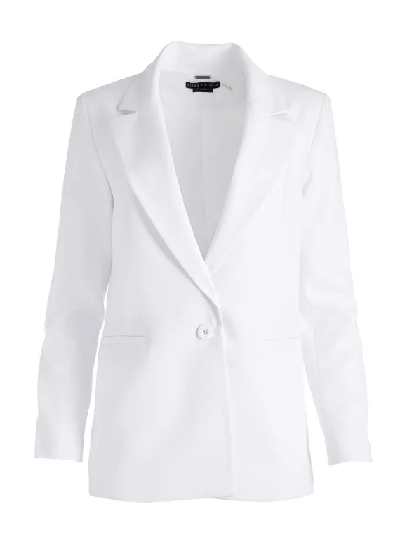 Denny Notch Collar Boyfriend Blazer