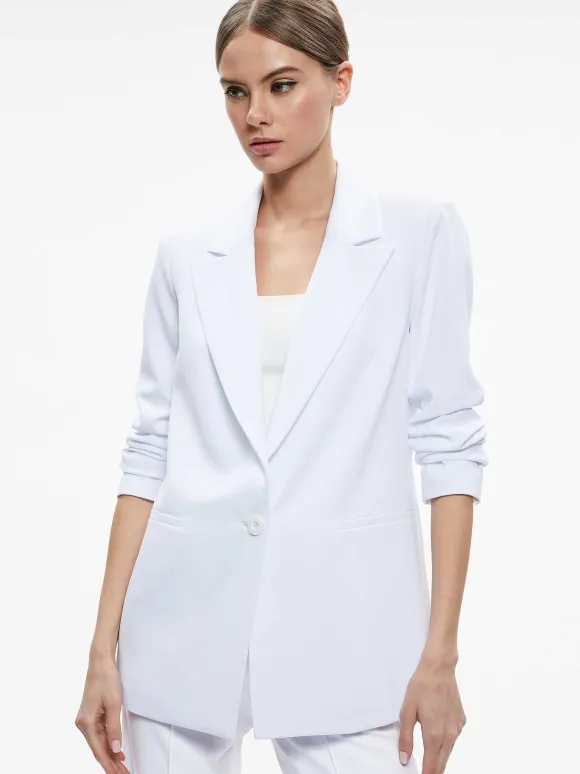 Denny Notch Collar Boyfriend Blazer