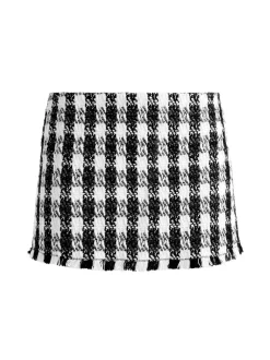 Deon Two-Fer Tweed Jacket + Mace Tweed Mini Skort