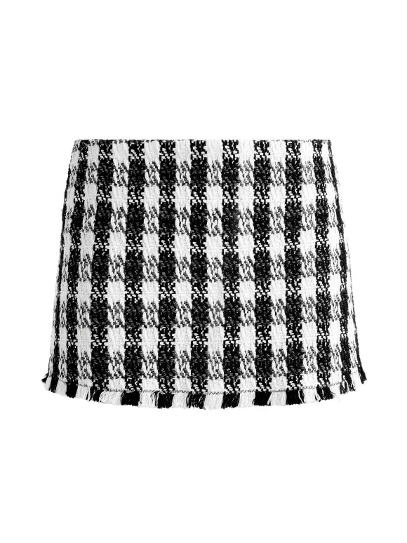 Deon Two-Fer Tweed Jacket + Mace Tweed Mini Skort
