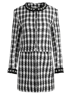 Deon Two-Fer Tweed Jacket + Mace Tweed Mini Skort