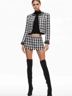 Deon Two-Fer Tweed Jacket + Mace Tweed Mini Skort