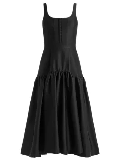 Diana Sleeveless Structured Midi Dress