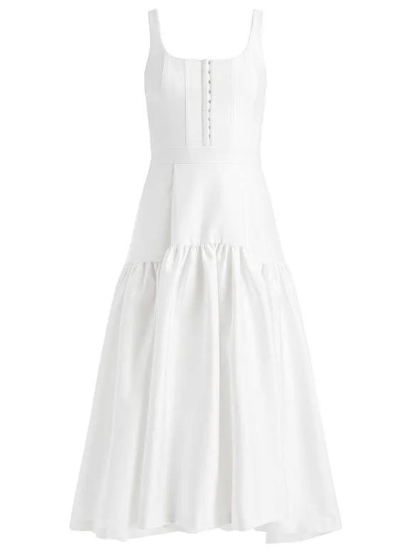 Diana Sleeveless Structured Midi Dress