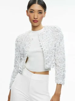 Domenica Embellished Mini Gown + Lorna Embellished Cropped Jacket