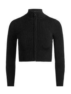 Dorris Ribbed Zip Up Cardigan