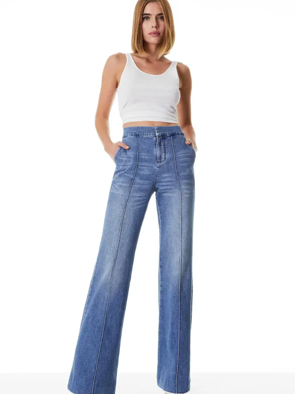 Dylan High Waisted Wide Leg Jean
