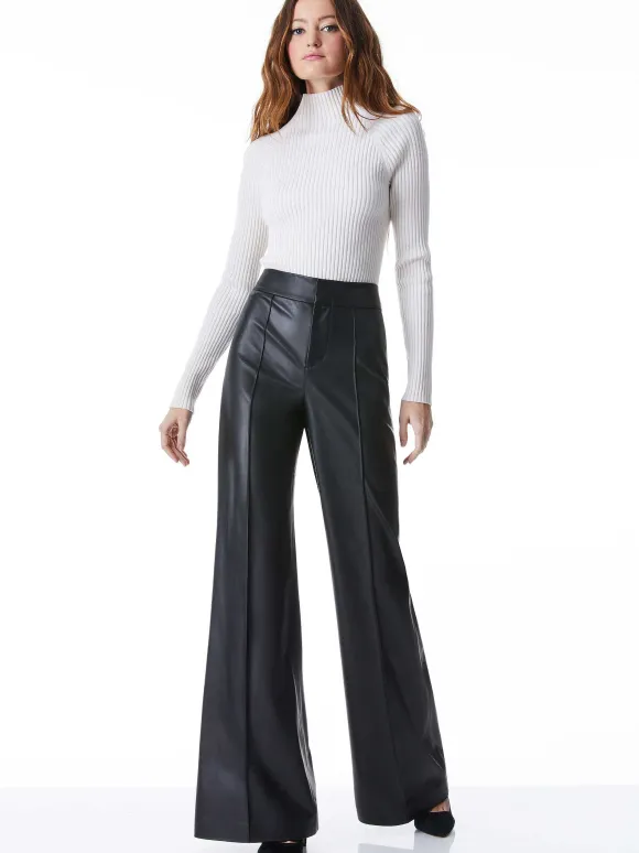 Dylan Vegan Leather Wide Leg Pant