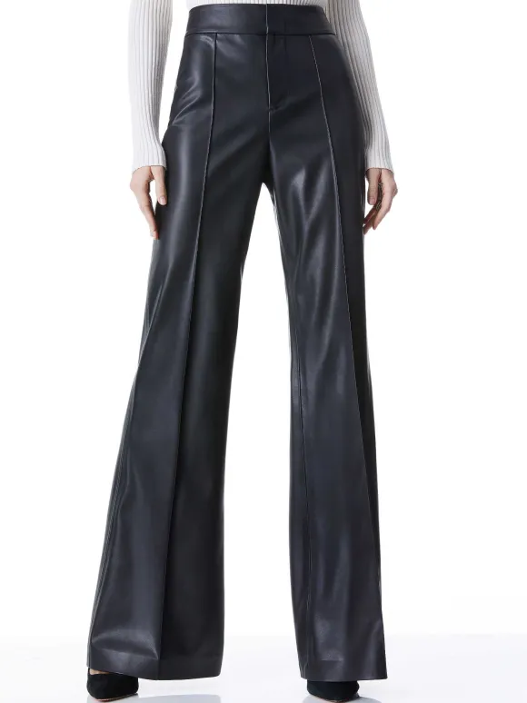Dylan Vegan Leather Wide Leg Pant