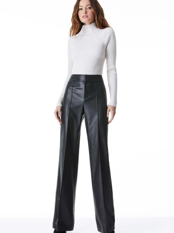 Dylan Vegan Leather Wide Leg Pant
